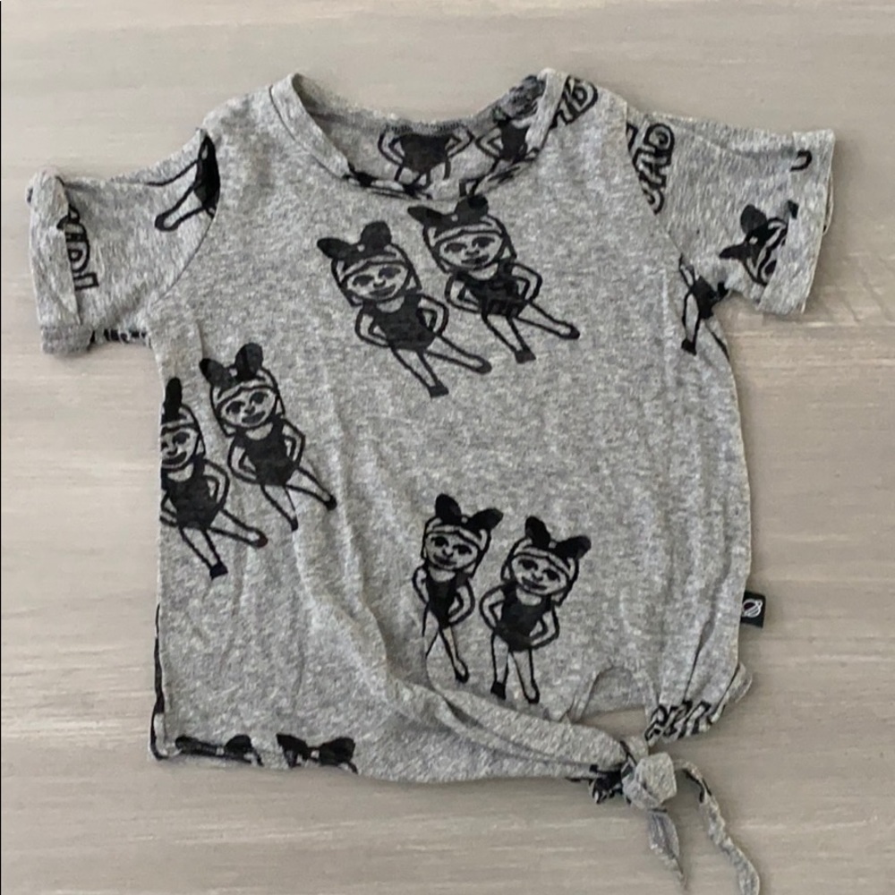 Terez Dancing Twin Emoji Burnout T-shirt